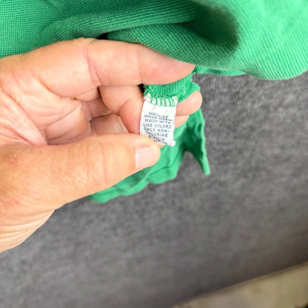 Ralph Lauren Polo Shirt Mens XL Kelly Green Short Sleeve Pique Cotton Ivy Prep